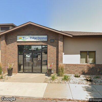 Thumbnail image of the front of a dentist office practice with the name East Ridge Dental which is located in Sioux Falls, SD