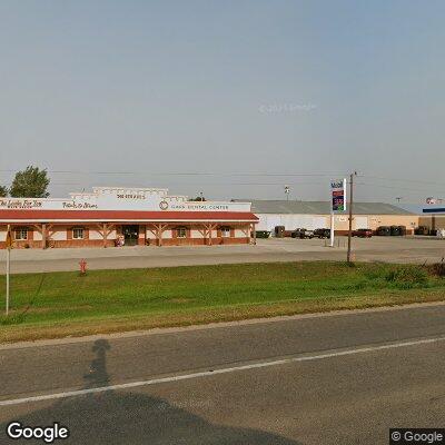 Thumbnail image of the front of a dentist office practice with the name Garr Dental Center which is located in Carrington, ND