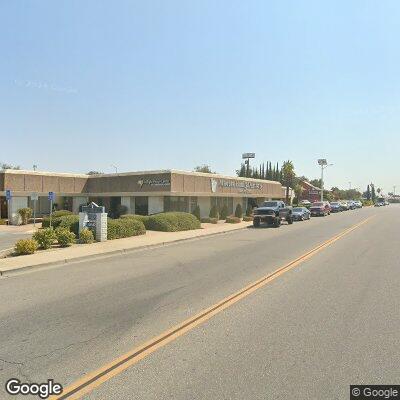 Thumbnail image of the front of a dentist office practice with the name Madera Family Dentistry which is located in Madera, CA