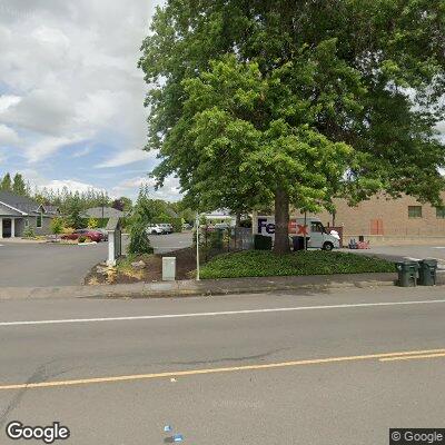 Thumbnail image of the front of a dentist office practice with the name Cal Young Periodontics Center which is located in Eugene, OR