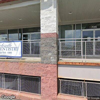 Thumbnail image of the front of a dentist office practice with the name Cloverly Family Dental which is located in Silver Spring, MD