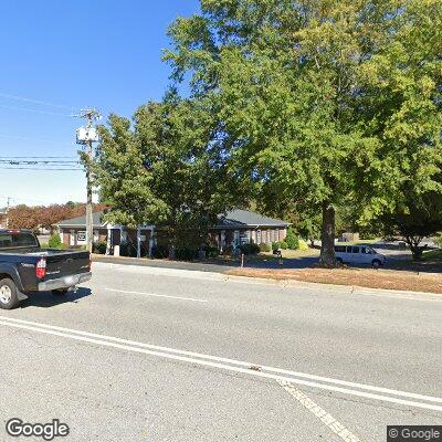 Thumbnail image of the front of a dentist office practice with the name Calm Waters Dentistry which is located in Mooresville, NC