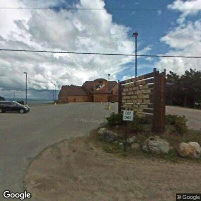 Thumbnail image of the front of a dentist office practice with the name Bay Mills Medical/Dental Ctr which is located in Brimley, MI