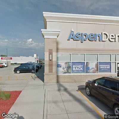 Thumbnail image of the front of a dentist office practice with the name Aspen Dental which is located in Ankeny, IA