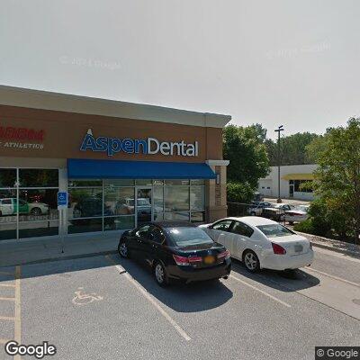 Thumbnail image of the front of a dentist office practice with the name Aspen Dental which is located in Ames, IA