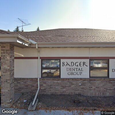 Thumbnail image of the front of a dentist office practice with the name Badger Dental Group which is located in Grand Forks, ND