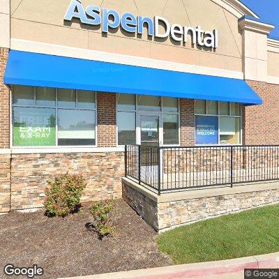 Thumbnail image of the front of a dentist office practice with the name Aspen Dental which is located in Jefferson City, MO