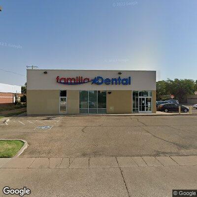 Thumbnail image of the front of a dentist office practice with the name Familia Dental which is located in Lubbock, TX