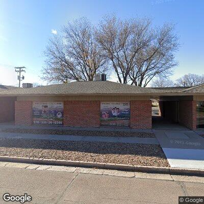 Thumbnail image of the front of a dentist office practice with the name Sterling Smiles Dental which is located in Sterling, CO