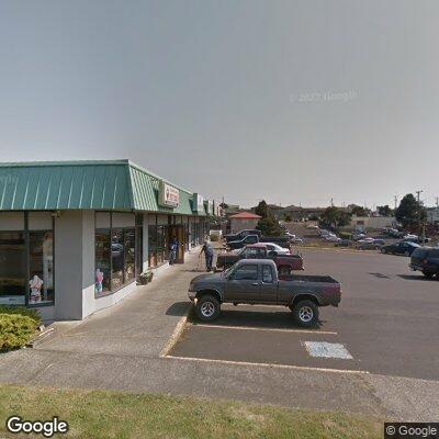 Thumbnail image of the front of a dentist office practice with the name Bremer's Denture Center which is located in Newport, OR