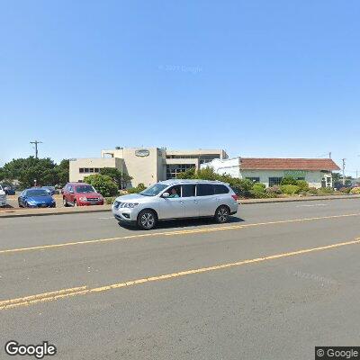 Thumbnail image of the front of a dentist office practice with the name Bridgeview Denture Specialist which is located in Newport, OR