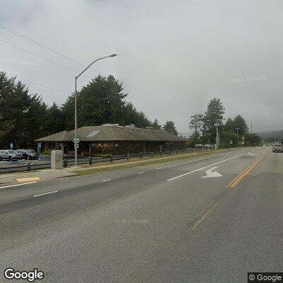 Thumbnail image of the front of a dentist office practice with the name United Indian Health Services Dental Clinic which is located in Smith River, CA