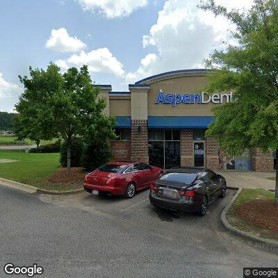 Thumbnail image of the front of a dentist office practice with the name Aspen Dental which is located in Bessemer, AL