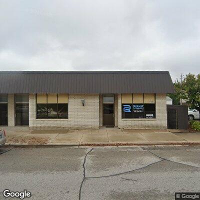 Thumbnail image of the front of a dentist office practice with the name Cedar Valley Orthodontics which is located in Charles City, IA