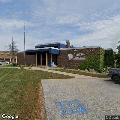 Thumbnail image of the front of a dentist office practice with the name Cedar Valley Dental Associates which is located in Cedar Falls, IA