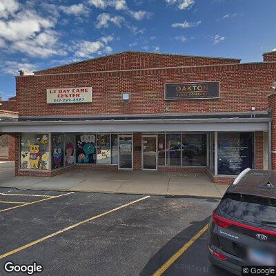 Thumbnail image of the front of a dentist office practice with the name Oakton Place Dental which is located in Des Plaines, IL