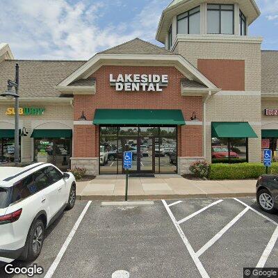 Thumbnail image of the front of a dentist office practice with the name Lakeside Dental which is located in O Fallon, MO