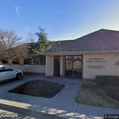 Thumbnail image of the front of a dentist office practice with the name Crossroads Family Dentistry which is located in Oklahoma City, OK