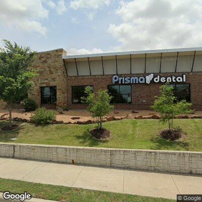 Thumbnail image of the front of a dentist office practice with the name Prisma Dental which is located in Frisco, TX