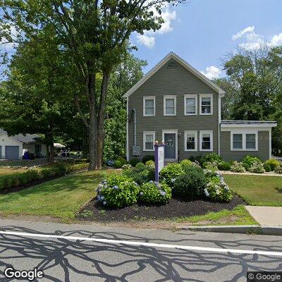 Thumbnail image of the front of a dentist office practice with the name Hopkinton Pediatric Dental Associates which is located in Hopkinton, MA