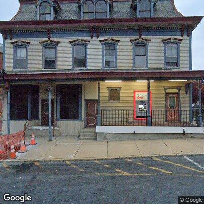 Thumbnail image of the front of a dentist office practice with the name Rollo E Gower Dentist which is located in Slatington, PA