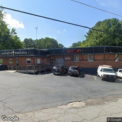 Thumbnail image of the front of a dentist office practice with the name Morningside Pediatric Dentistry which is located in Atlanta, GA