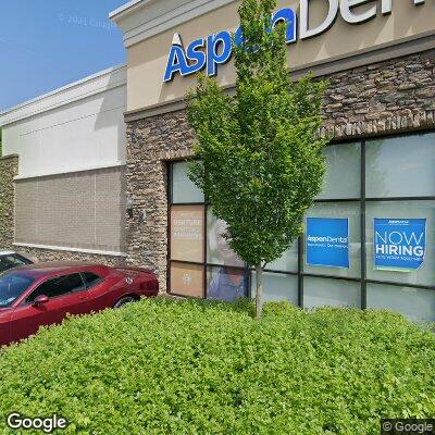 Thumbnail image of the front of a dentist office practice with the name Aspen Dental which is located in Nashville, TN