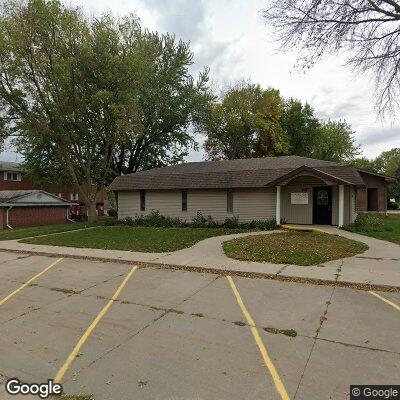 Thumbnail image of the front of a dentist office practice with the name Harlan Dental which is located in Harlan, IA