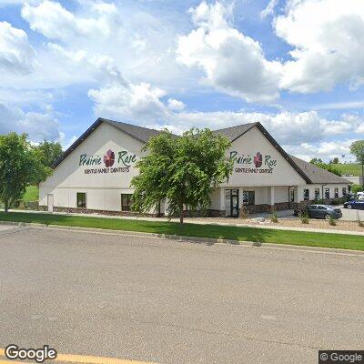 Thumbnail image of the front of a dentist office practice with the name Prairie Rose Family Dentists which is located in Mandan, ND