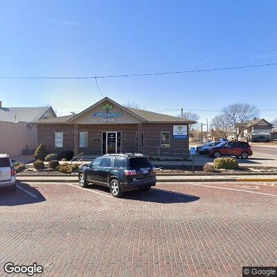 Thumbnail image of the front of a dentist office practice with the name Main Street Dental which is located in Pratt, KS