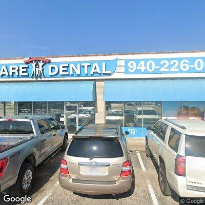 Thumbnail image of the front of a dentist office practice with the name Care Dental which is located in Mineral Wells, TX