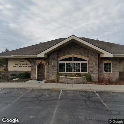 Thumbnail image of the front of a dentist office practice with the name Cornerstone Dental Center which is located in Hayden, ID