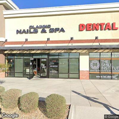 Thumbnail image of the front of a dentist office practice with the name The Smile Institute which is located in Peoria, AZ