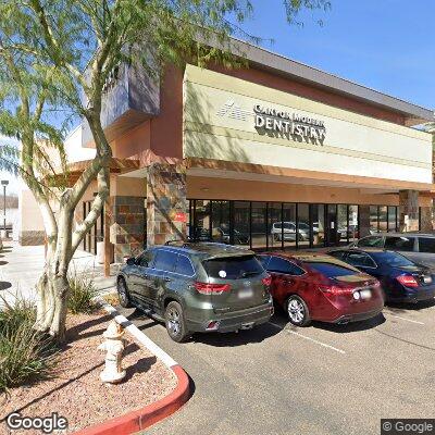 Thumbnail image of the front of a dentist office practice with the name Canyon Modern Dentistry which is located in Surprise, AZ