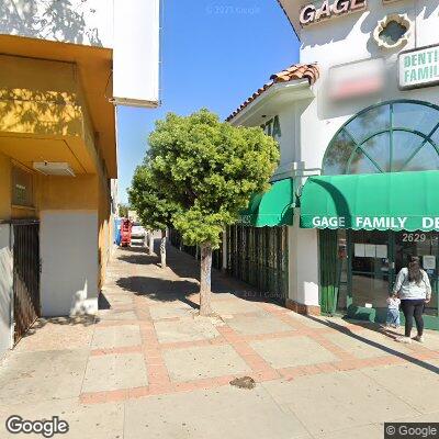 Thumbnail image of the front of a dentist office practice with the name Gage Family Dental Clinic which is located in Huntington Park, CA