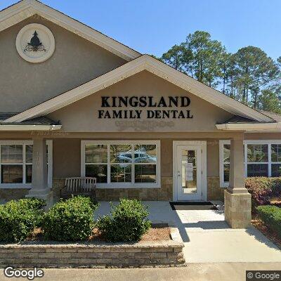 Thumbnail image of the front of a dentist office practice with the name Kingsland Family Dental which is located in Saint Marys, GA