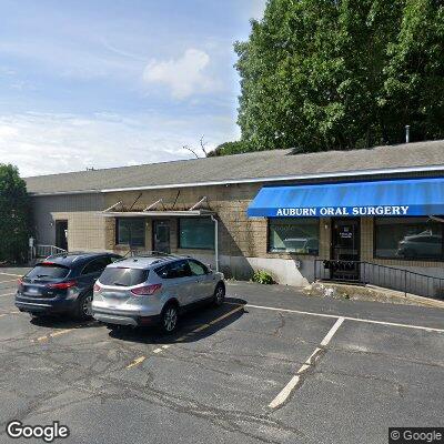 Thumbnail image of the front of a dentist office practice with the name Auburn Oral Surgery & Implant Center which is located in Auburn, MA