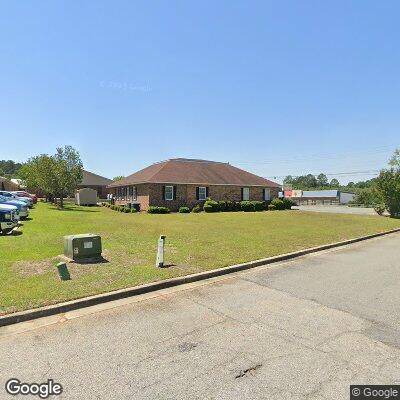 Thumbnail image of the front of a dentist office practice with the name Fender-Goggans Orthodontics which is located in Dublin, GA