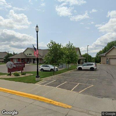 Thumbnail image of the front of a dentist office practice with the name Schneider Orthodontics - Albany which is located in Albany, MN