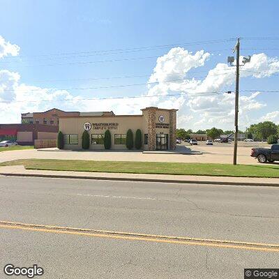 Thumbnail image of the front of a dentist office practice with the name Weatherford Orthodontics which is located in Weatherford, OK