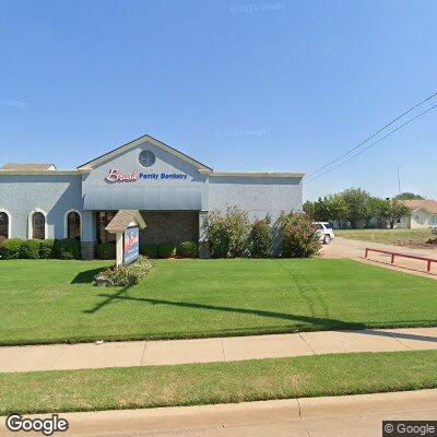 Thumbnail image of the front of a dentist office practice with the name Brush Pediatric & Family Dentistry which is located in Enid, OK