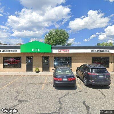 Thumbnail image of the front of a dentist office practice with the name Golden View Dental which is located in Golden, CO