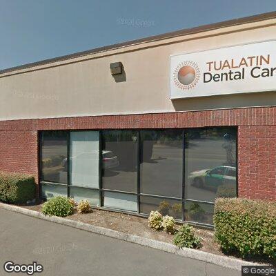 Thumbnail image of the front of a dentist office practice with the name Tualatin Dental Care which is located in Tualatin, OR