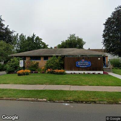 Thumbnail image of the front of a dentist office practice with the name Mendillo Family Dentistry which is located in Branford, CT