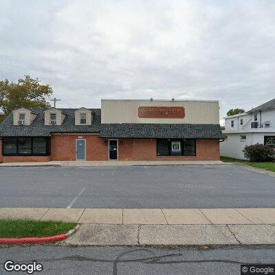 Thumbnail image of the front of a dentist office practice with the name Acadia Dental & Dentrues which is located in Hagerstown, MD