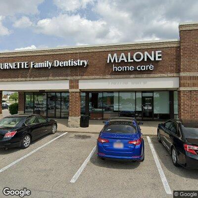 Thumbnail image of the front of a dentist office practice with the name Burnette Family Dentistry which is located in Louisville, KY