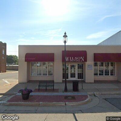 Thumbnail image of the front of a dentist office practice with the name Wilson Dental Clinic which is located in Forest City, IA