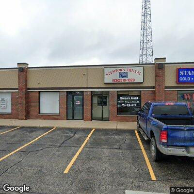 Thumbnail image of the front of a dentist office practice with the name Del Carlo Family Dentistry which is located in Woodridge, IL