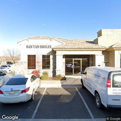 Thumbnail image of the front of a dentist office practice with the name San Tan Smiles which is located in Gilbert, AZ