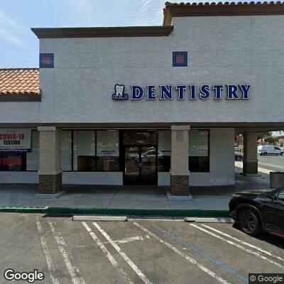 Thumbnail image of the front of a dentist office practice with the name Promenade Family Dentistry which is located in Santa Fe Springs, CA